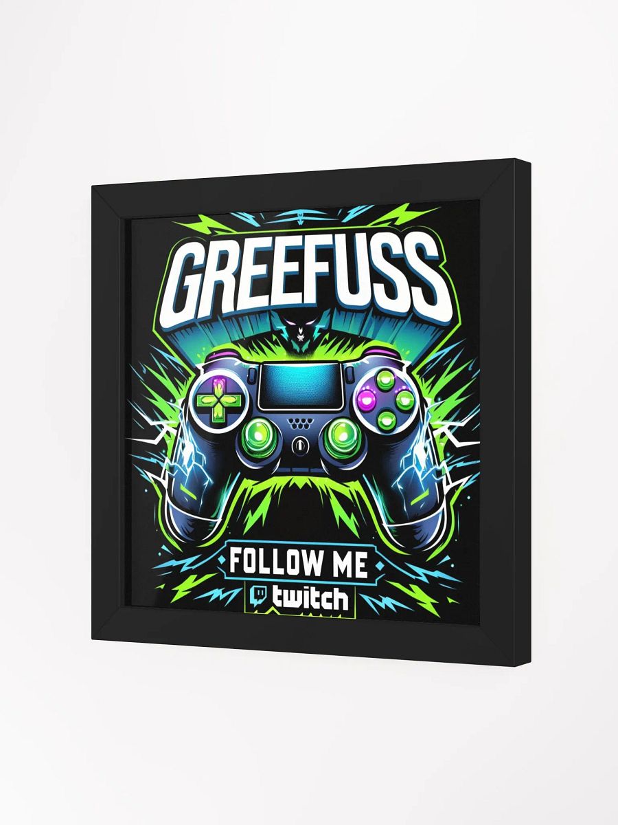 Glowing Gaming Controller Framed Poster product image (5)
