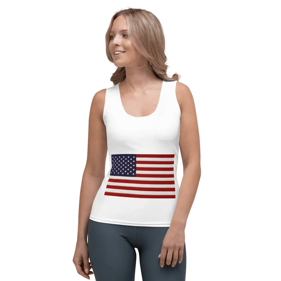 US Flag Womans Premium Vest product image (1)