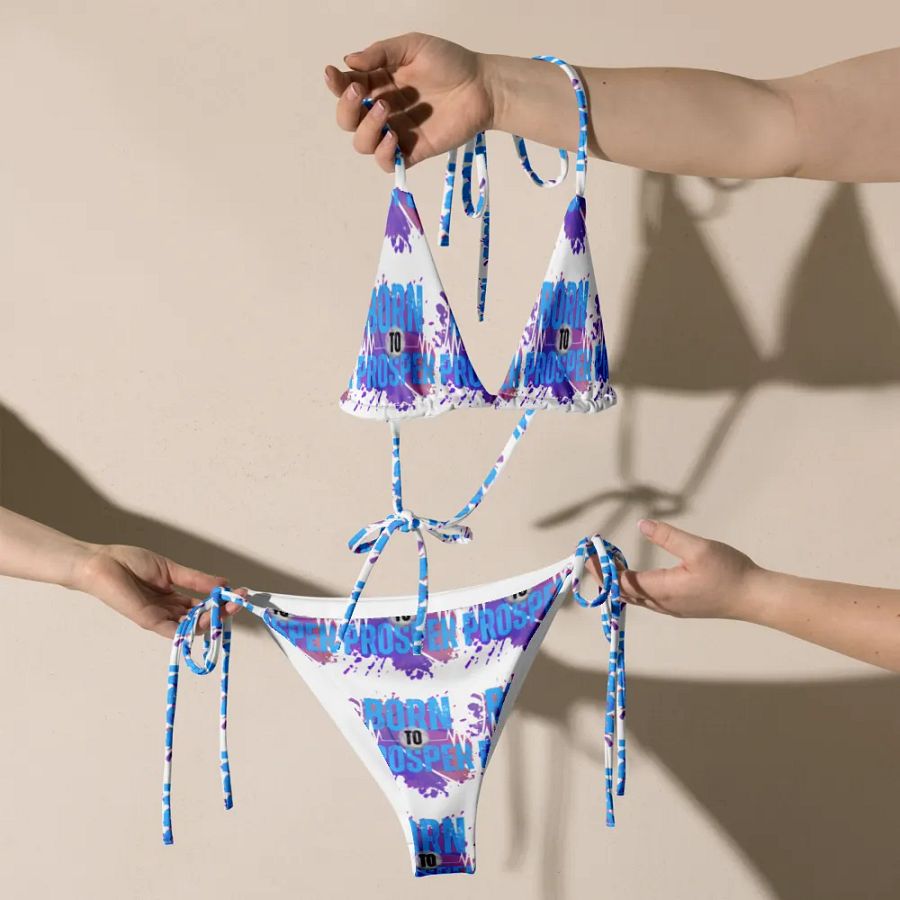 Born to Prosper All-Over Bikini Set product image (7)