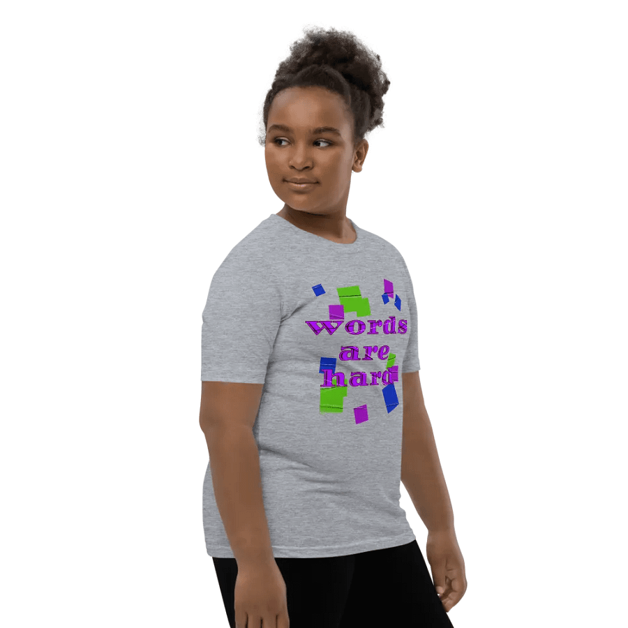 Words are hard Youth T-Shirt product image (168)