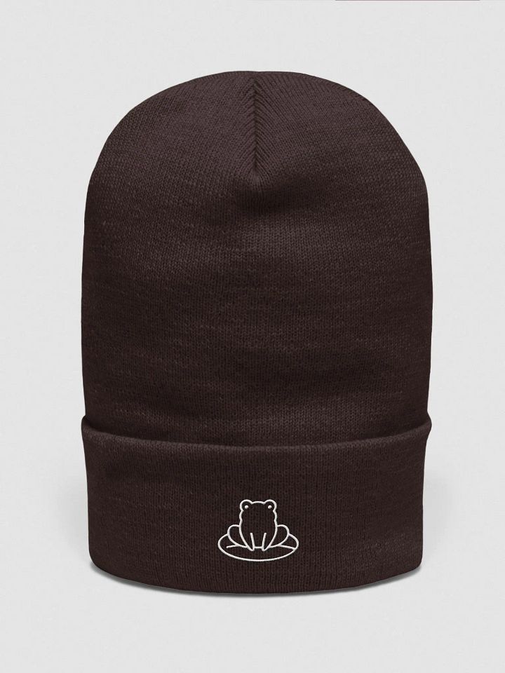 "Warm Hugs" Frog Dark Beanie product image (1)