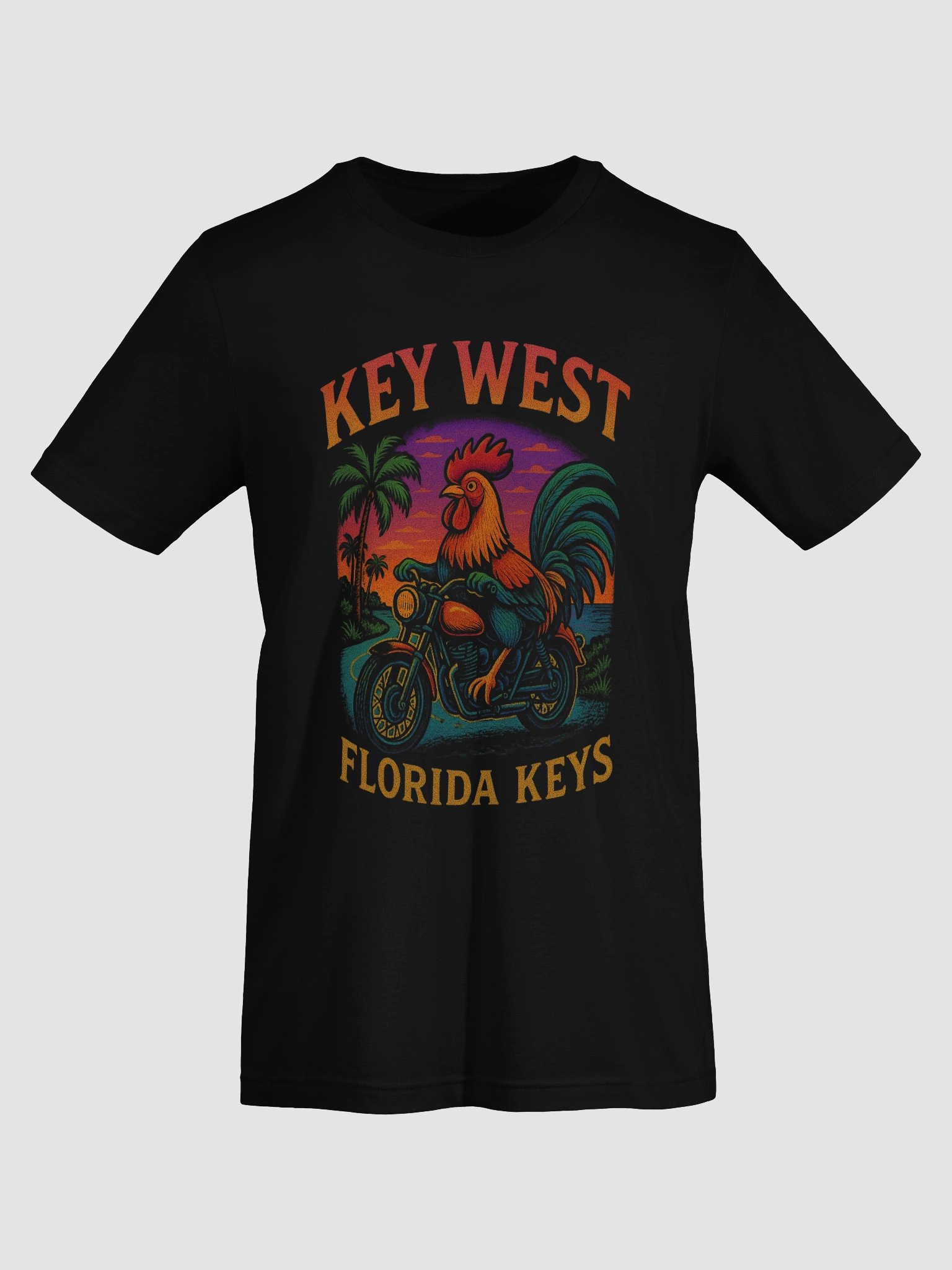 Key West Rooster Rider T-shirt Unisex Ultra-Soft Paradise Tee product image (44)