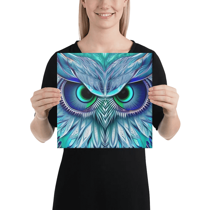 Fantasy Fractal Owl Art - v13 product image (2)
