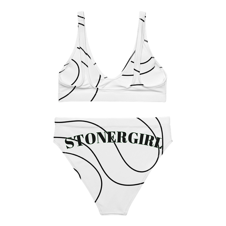 Swooshed Lines 'JUST HIT IT. NIKE' High Waist Bikini Set product image (2)