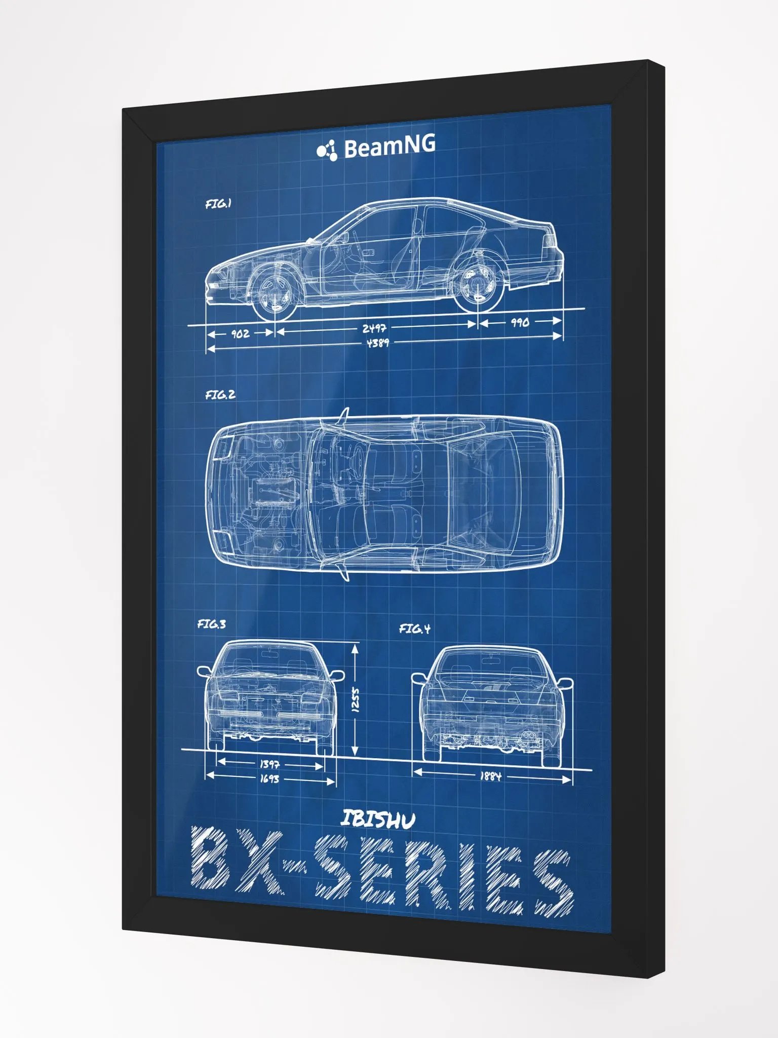 Framed Poster: Ibishu BX-Series Blueprint product image (3)