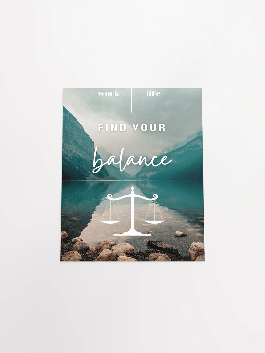 Find your balance sustainable Poster product image (5)