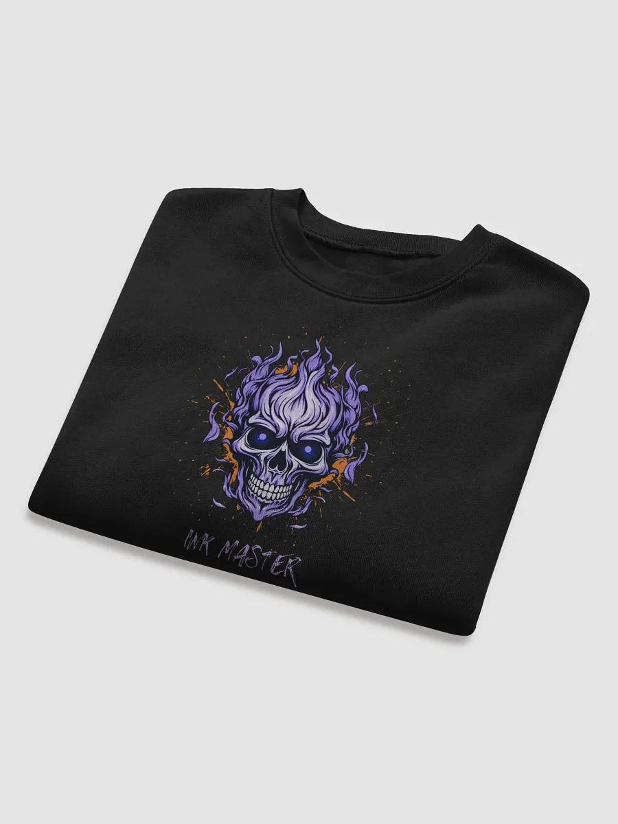 "Ink Master" Fiery Skull Cropped Sweater product image (8)