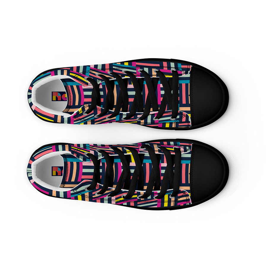 Retro Woven Women's High Tops Canvas Shoes product image (12)