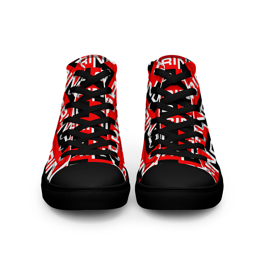 GRIND Repeating Pattern Men's High Top Shoes product image (3)