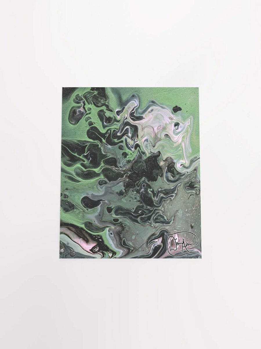Metallic Green Fluid Acrylic Print product image (10)