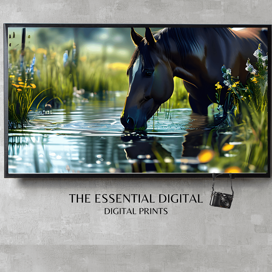 On The Farm Horse TV Frame Art product image (1)