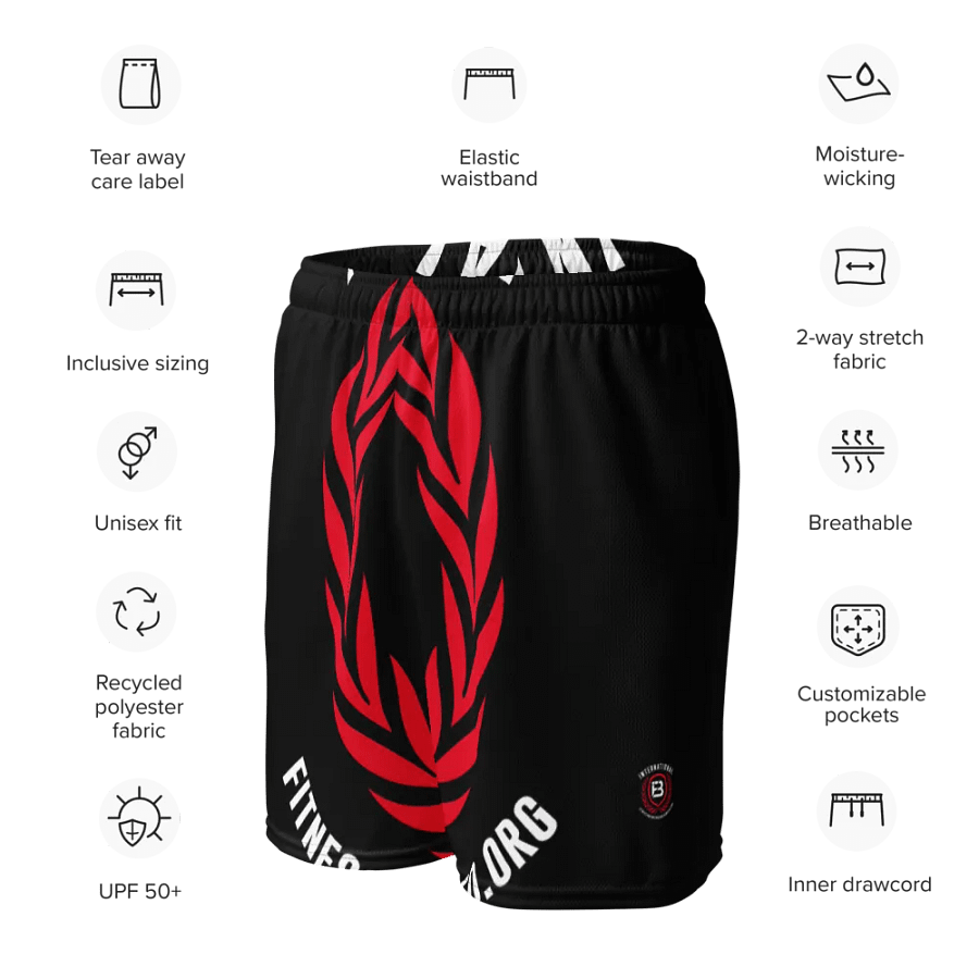 IFBNewsfeed.Org's All-Over Print Recycled Unisex Mesh Shorts product image (10)