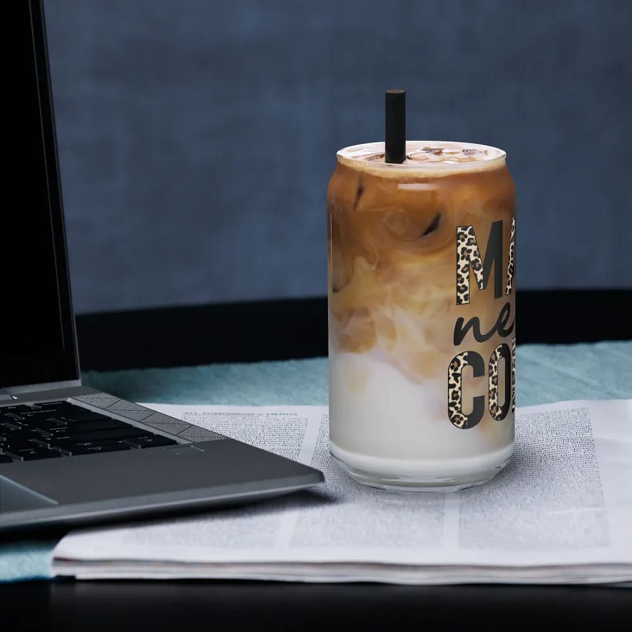 Leopard Print Mama Can-Shaped Glass product image (6)