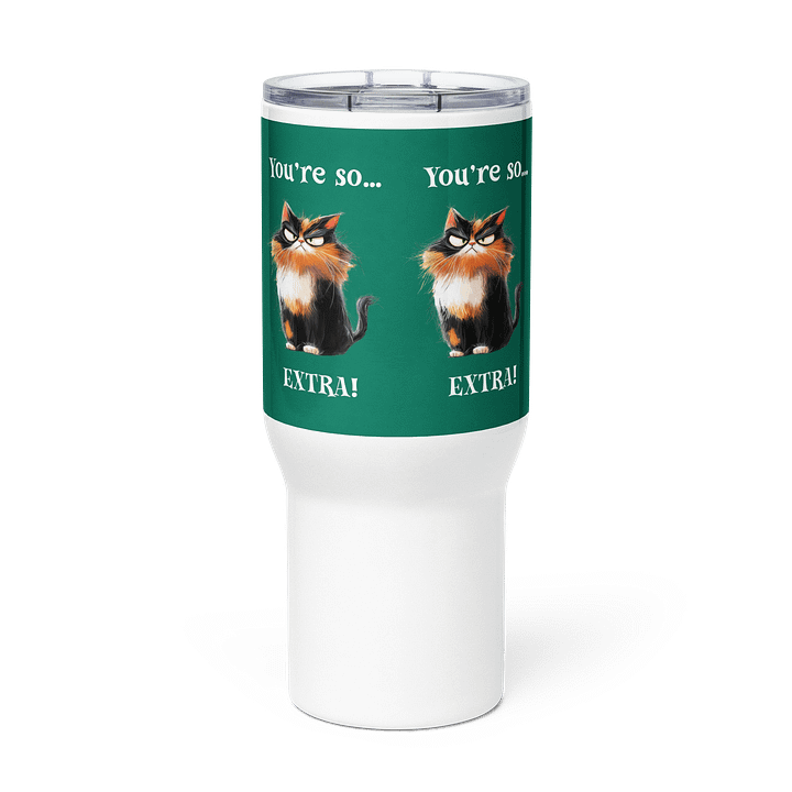 Annoyed Calico Cat Travel Mug product image (2)