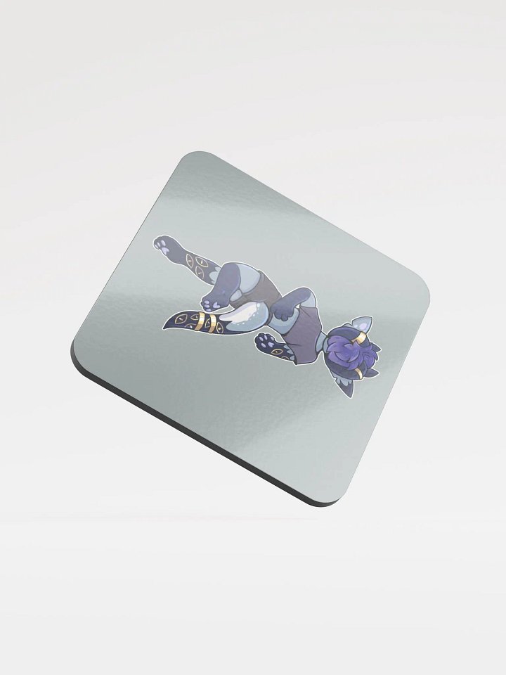Death-Pose Glossed Cork Coaster product image (2)