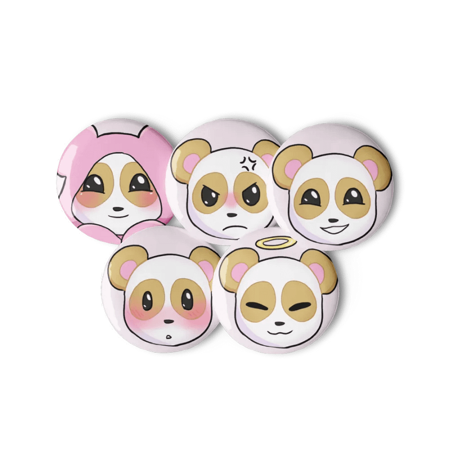 Panda Pin Set of 5 product image (11)