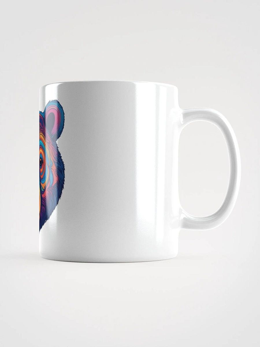 Vibrant Bear Face White Glossy Mug product image (5)