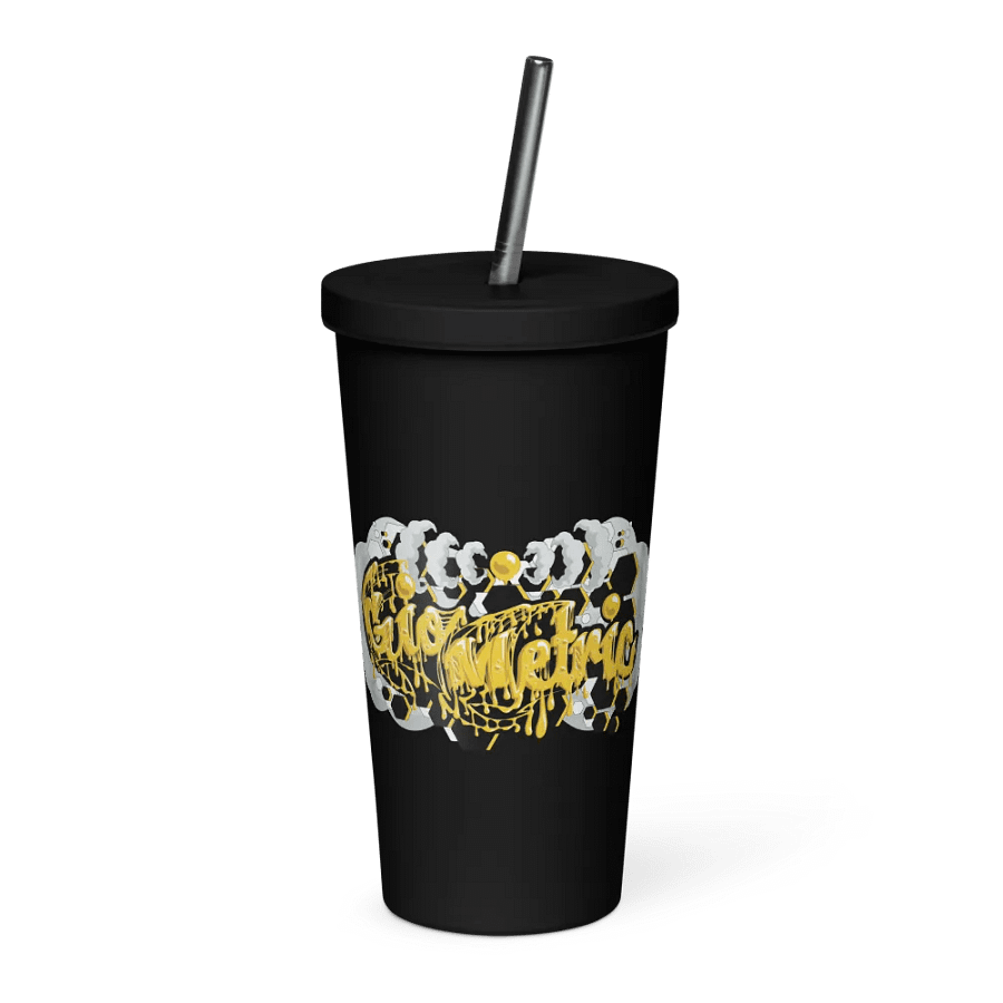 GioMetric Drippy Insulated Cup with Staw product image (1)