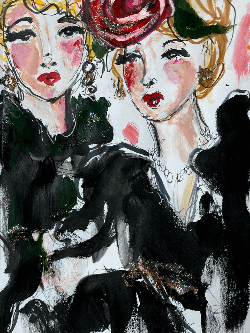 The Two Ladies Drawing - Printable / Digital Download product image (1)