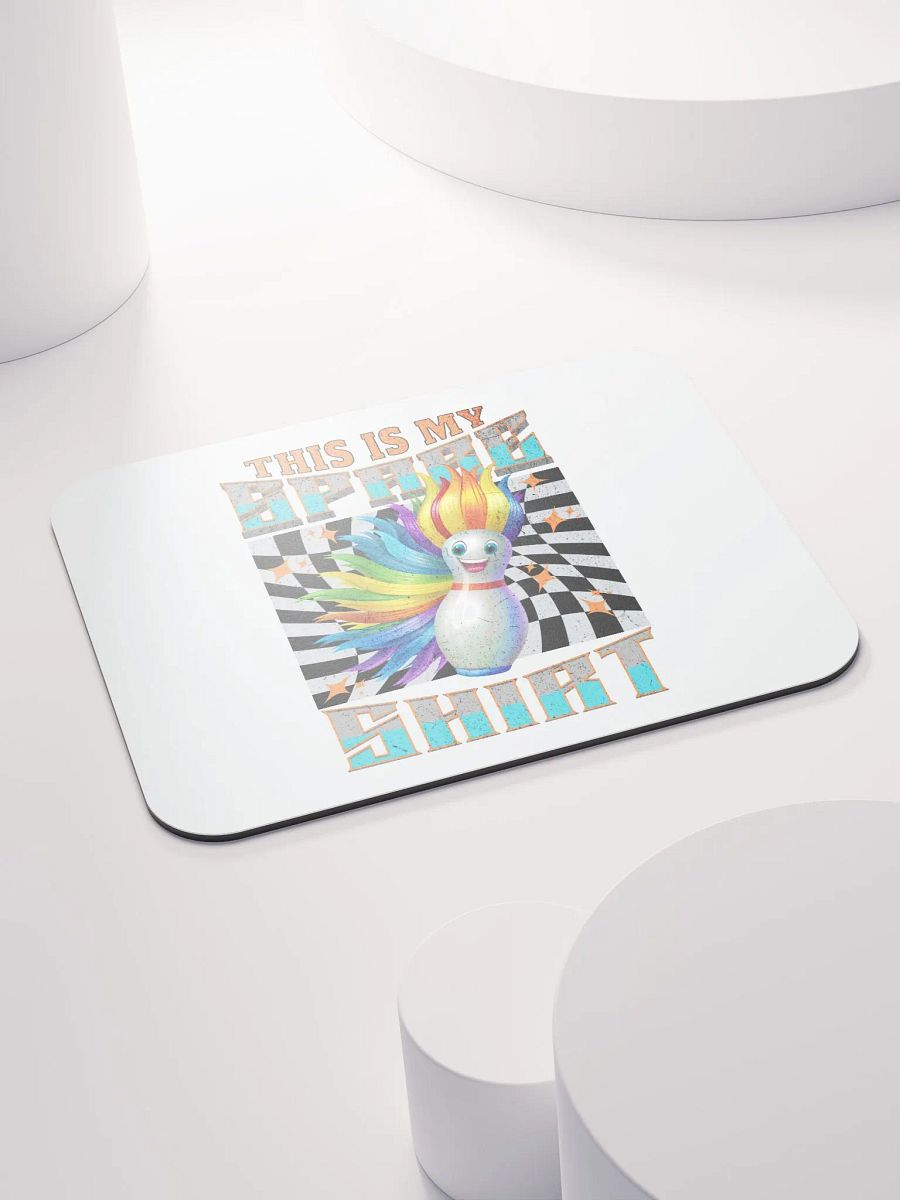 This Is My Spare Shirt Bowling Rainbow Pin Mouse Pad product image (4)