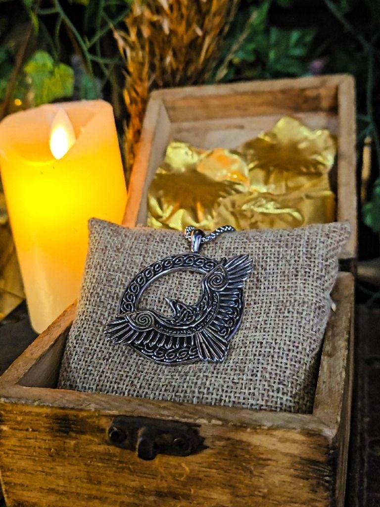 The Armored Kingdom Flight of the Ancient Raven Necklace product image (4)