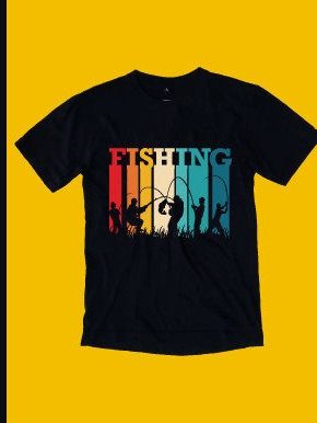Vintage Fishing T-shirt Design product image (2)