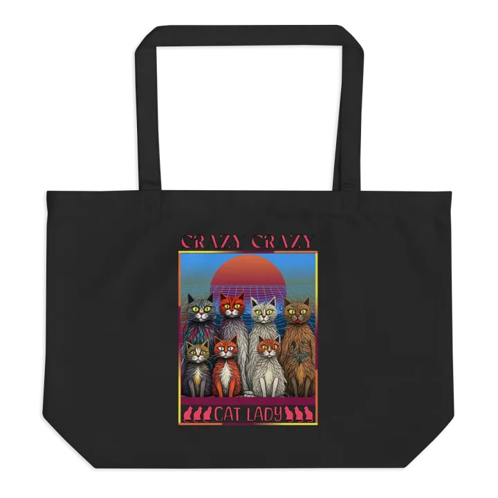 Crazy Crazy Cat Lady Sunset Tote product image (1)
