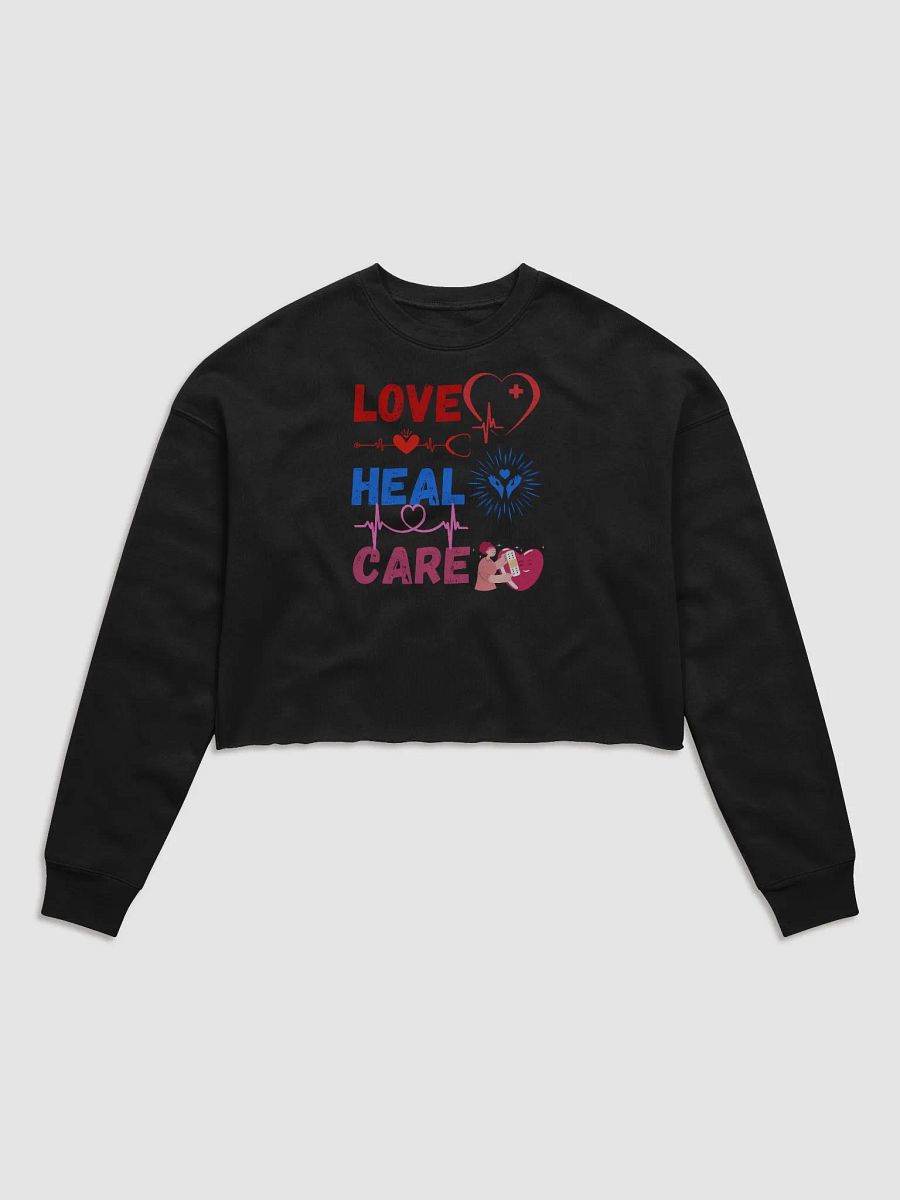 Love Heal Care Crop Sweatshirt product image (1)