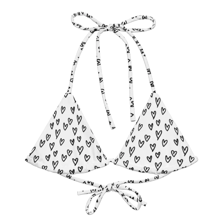 Mini Hearts Adjustable Bikini Top product image (1)