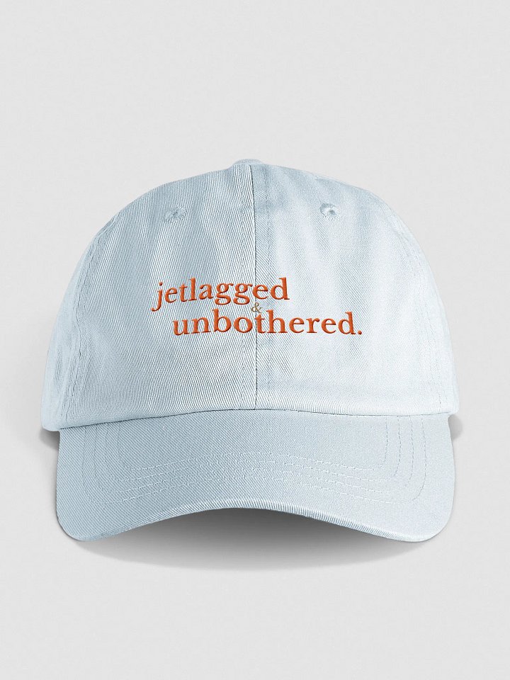 Jetlagged & Unbothered Embroidered Hat product image (1)