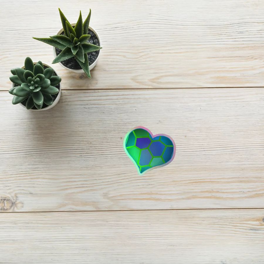 DiesmaHeart Mint Kiss-Cut Holo Sticker product image (8)