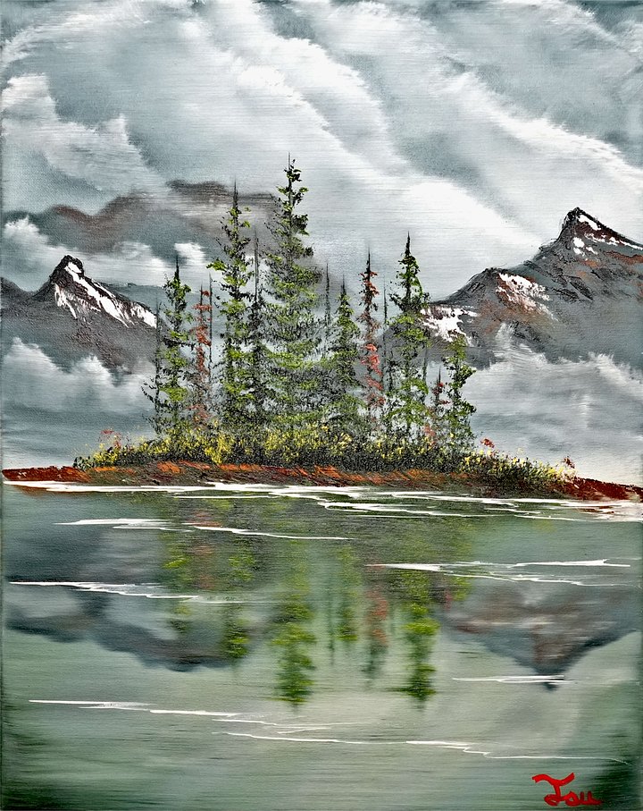 The Peaceful Escape (Original) 16x20 Canvas product image (1)