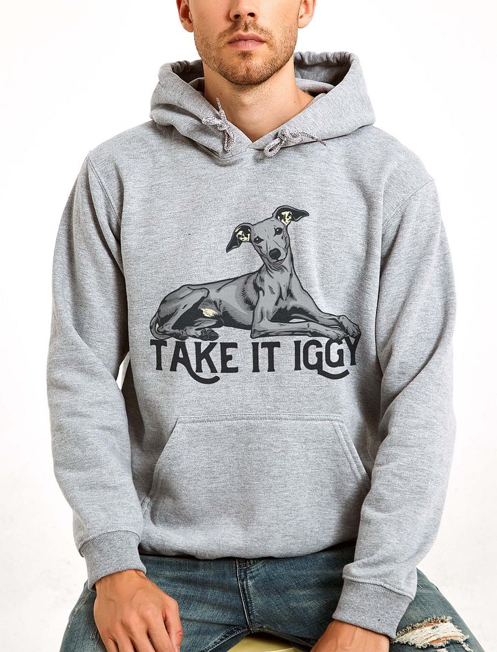 Take It Iggy Hooded Sweatshirt of an Italian Greyhound | Funny Hoodie for Iggy Paw-rents product image (23)