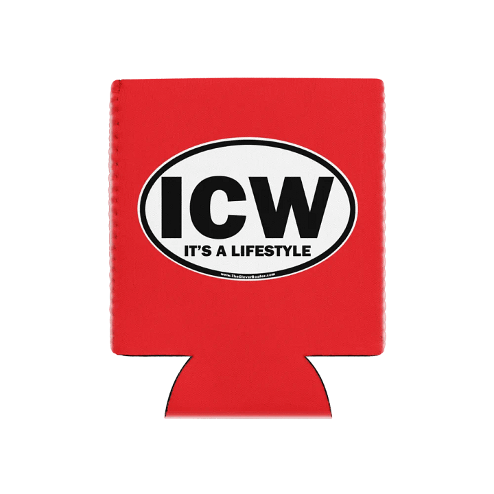 ICW-It's A Lifestyle - Red Can Koozie product image (1)