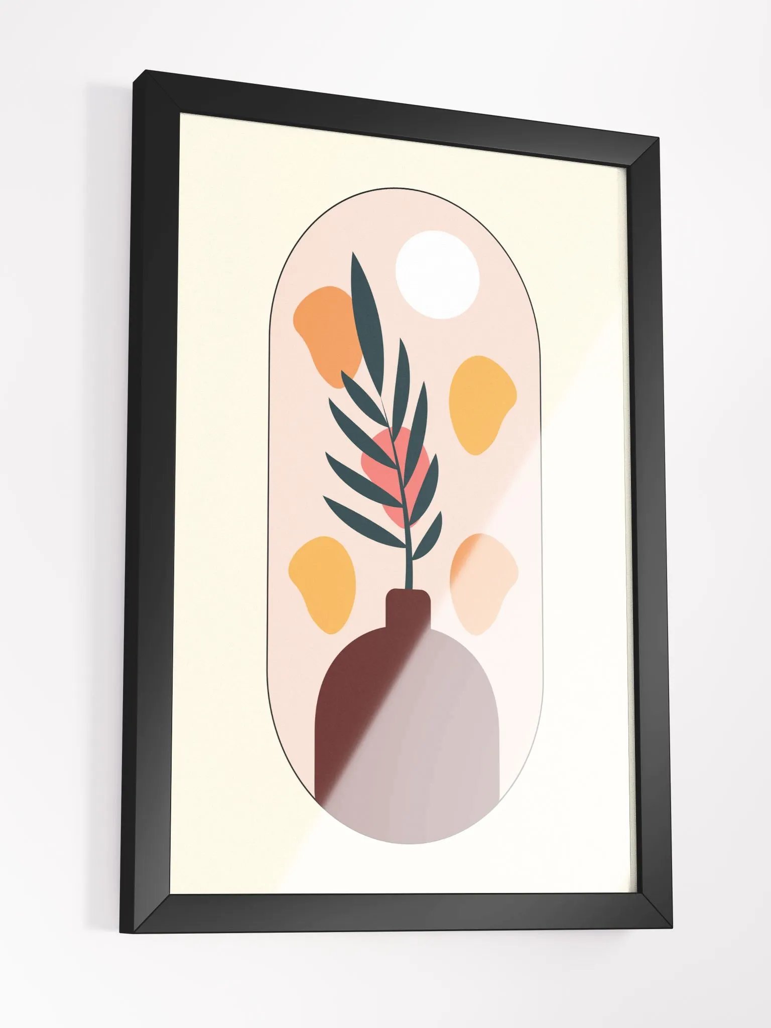 Minimalistic Vase and Leaves Poster product image (17)