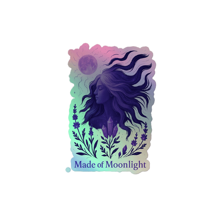Made of Moonlight Holo Sticker product image (2)