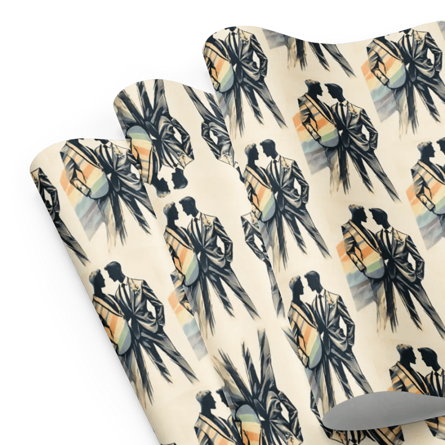 Elegant Pride Partners Wrapping Paper Set product image (8)