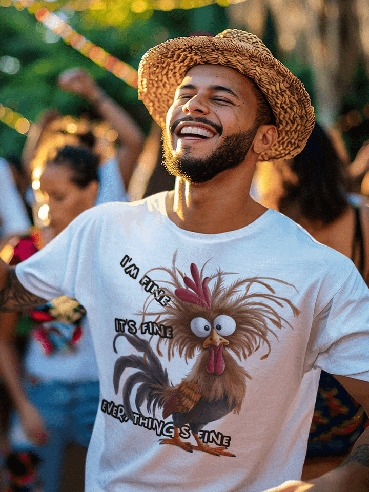 I'm Fine It's Fine Rooster T-Shirt product image (1)
