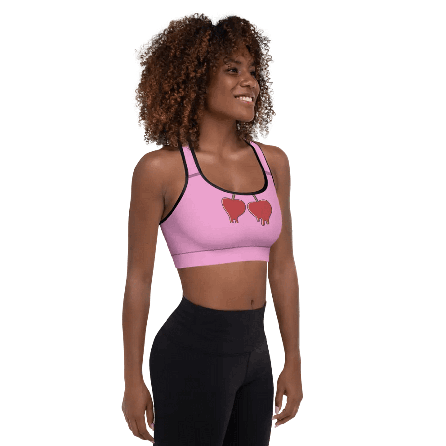Dripping Cherries All-Over Sports Bra product image (9)
