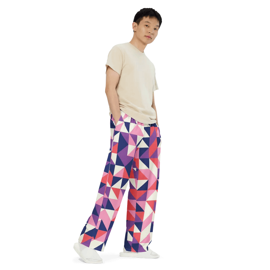 BUIII Dynamic Geometry: Amethyst Dawn Wide-Leg Pants product image (7)