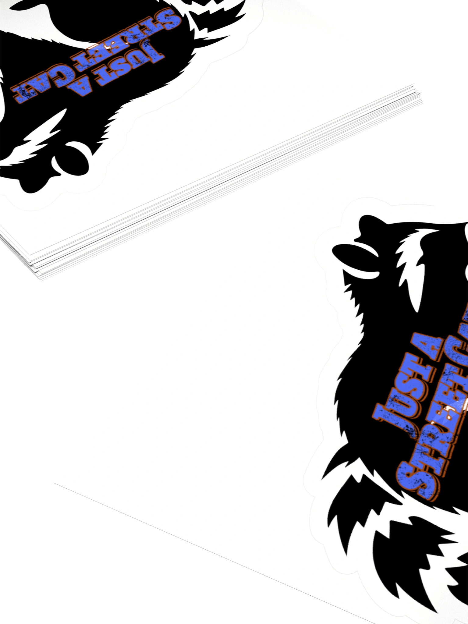 Just A Street Cat Kiss Cut Stickers product image (11)