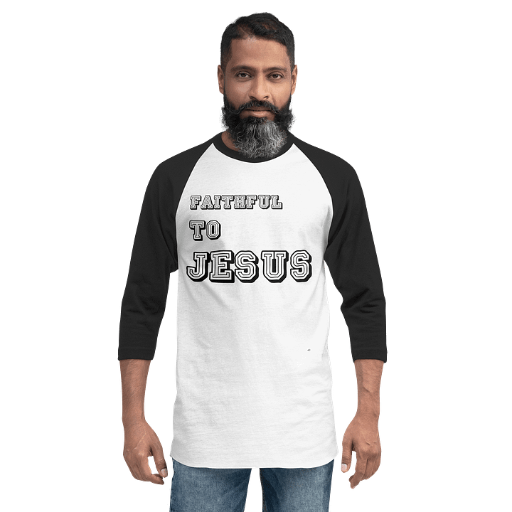 JESUS IS FAITHFUL Tultex Fine Jersey Raglan Tee product image (6)