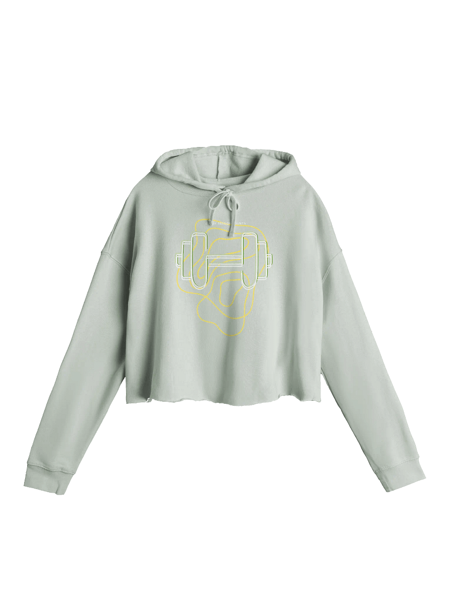 WorkOut: Dumbbell Illustration Cropped Hoodie product image (1)