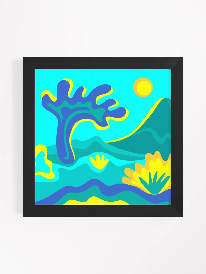 Ethereal Horizon Framed Art Print - Abstract Landscape No. 8 product image (13)