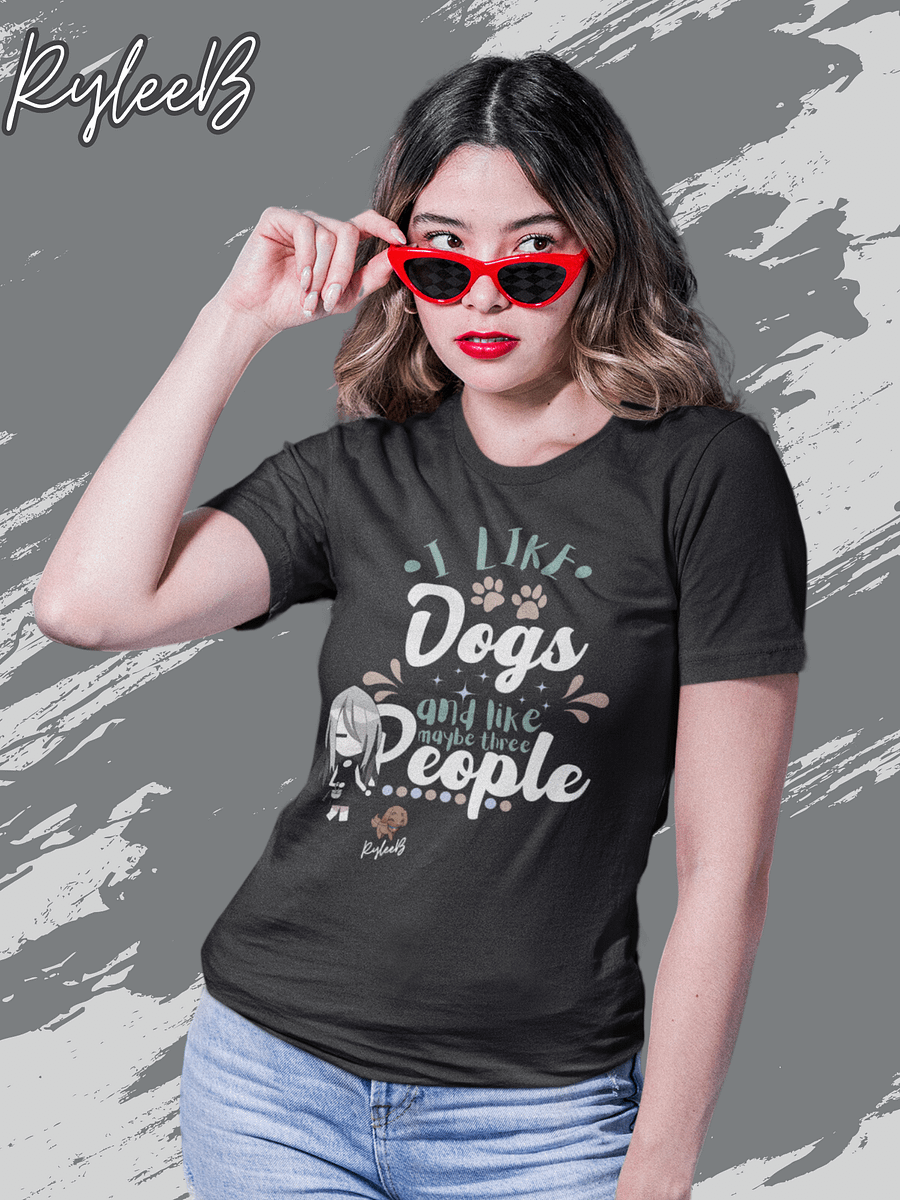 Dog lover introvert t-shirt - Puppy Company in Black by RyleeB product image (1)