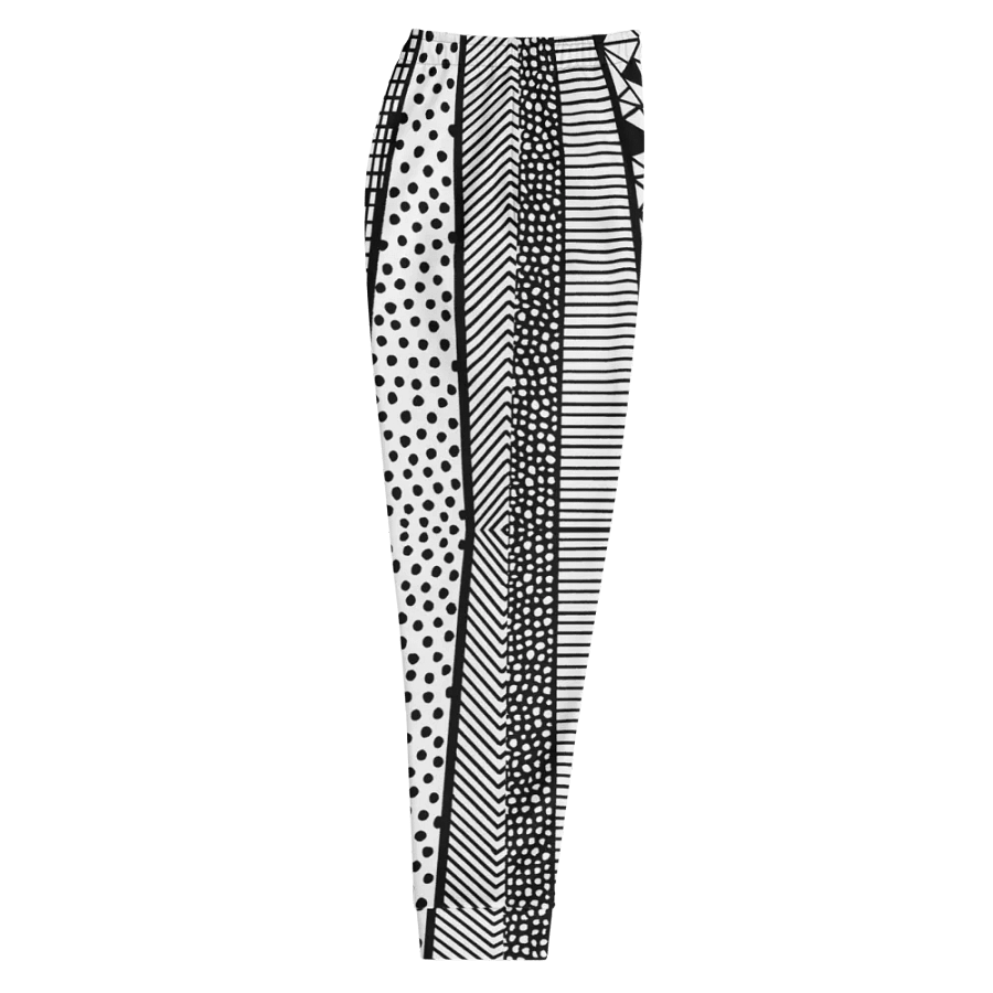 Modern pattern in black and white Men's Joggers product image (10)