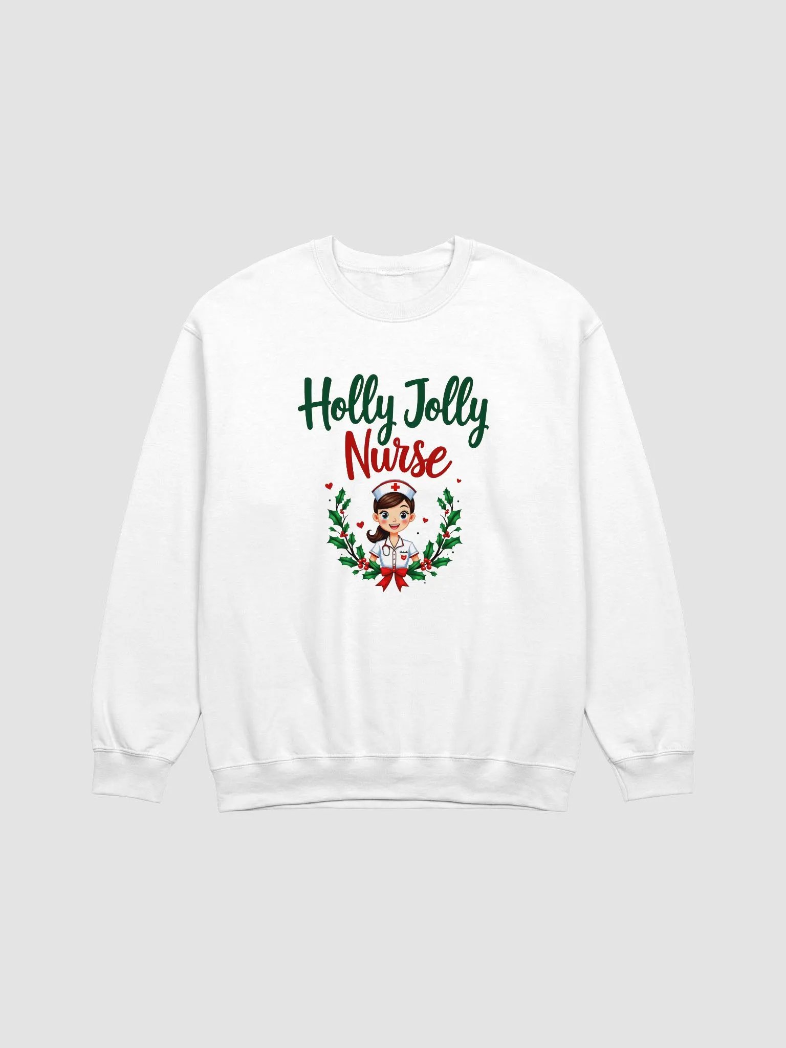 Holly Jolly Nurse Festive Crewneck Sweatshirt product image (2)