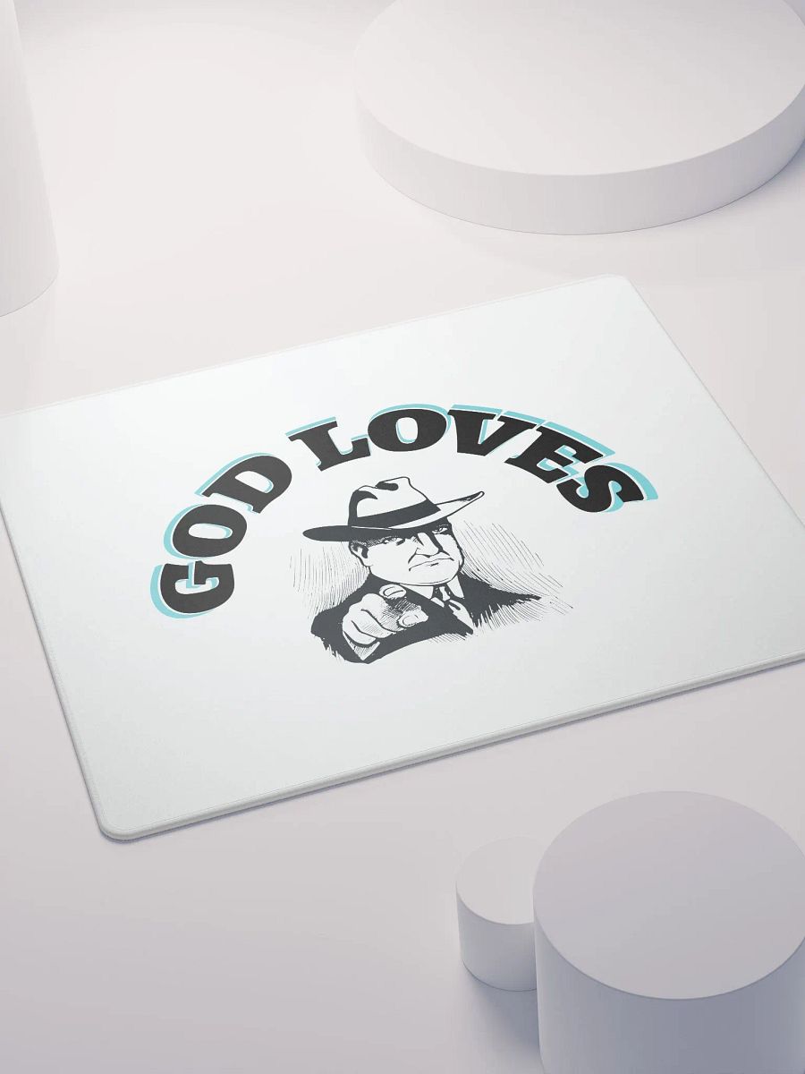 GOD LOVES YOU. Sleek Gamer's Haven Mouse Pad product image (7)