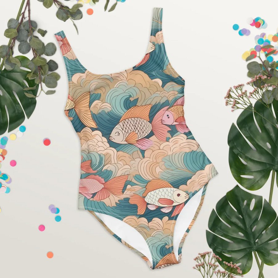 Traditional Japanese Fish Swimsuit product image (10)
