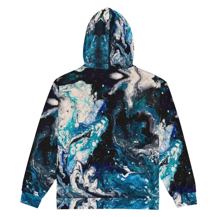 Abstract Water Zip Up Hoodie product image (2)